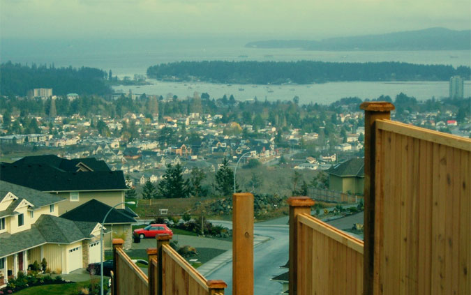 View over Nanaimo, BC